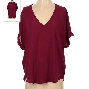 Lush burgundy blouse